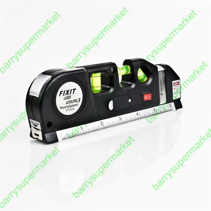 Laser Level Horizon Vertical Measure 8FT Aligner Standard & Metric Rulers Multipurpose Measure Instrument Level Laser