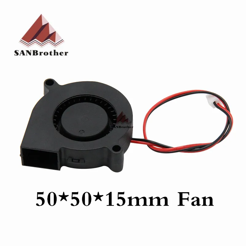 

3D Printer Parts 5015 Cooling Cooler Blower Turbo Fan DC 12V 24V Fan with 50x50x15mm Reprap Mendel Prusa i3 Printer