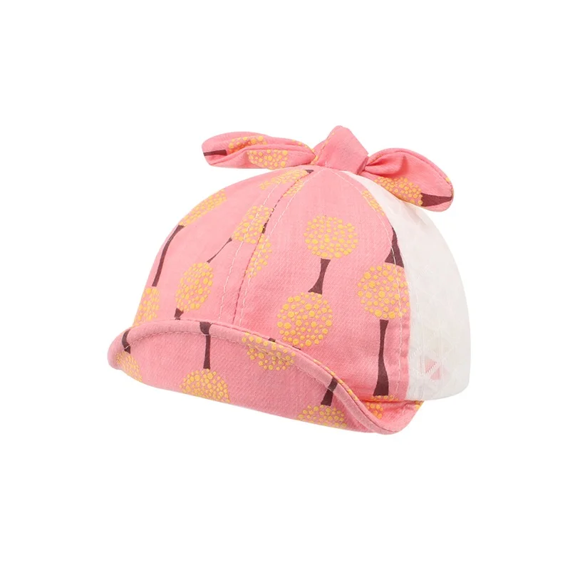 Fashion Flower Baby Girls Hat Mesh Summer Sun Cap Bowknot Cute Baby Hat For Girls Breathable Infant Boy Cap Baby Girls Clothing (4)