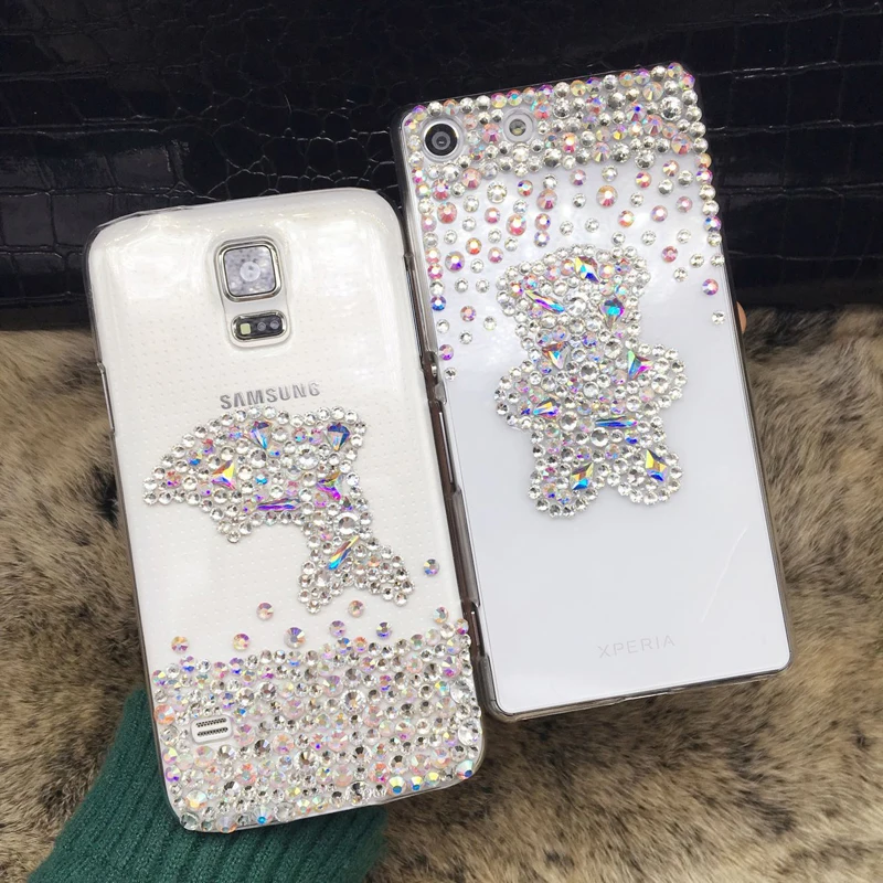 

Dolphins Bear Mickey Phone Case Cover For Samsung Galaxy A8 A7 A5 A3 2015 2016 2017 2018 A9 Pro Diamond Bowknot Clear Phone Skin