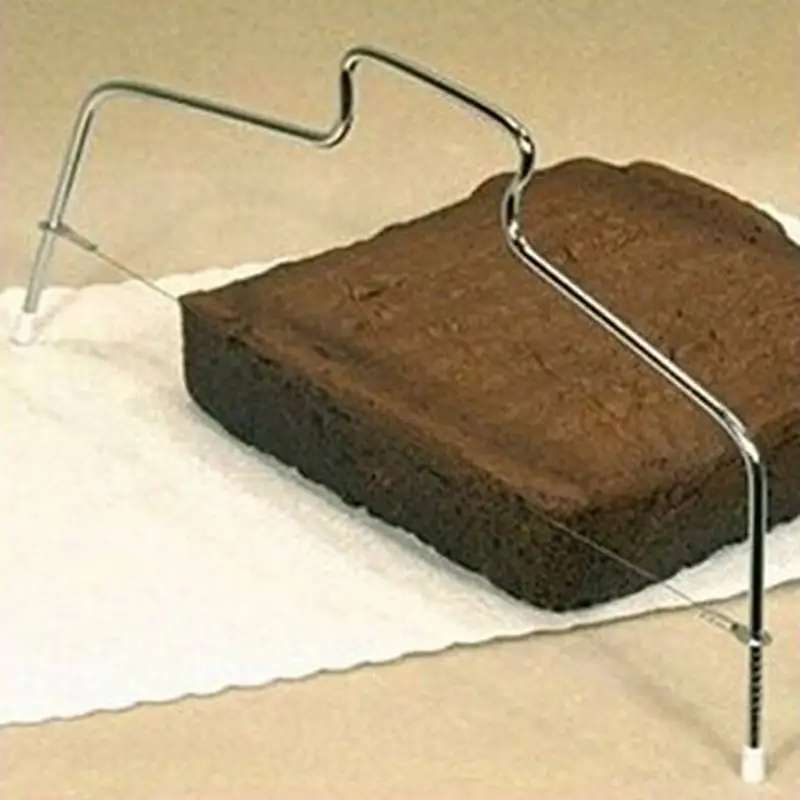 Регулируемый торт срез Нержавеющая сталь торт Слои режущего инструмента Толщина 2-проводной Dual-Слои s нож для разрезания торта Кухня аксессуар для выпечки