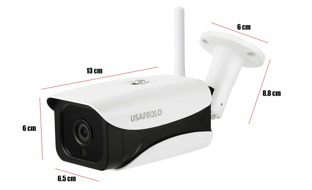 USAFEQLO камера 5MP 3MP 2MP H.265 Wifi безопасности Водонепроницаемая цилиндрическая камера CCTV IR ночного видения 6 Массив ИК CCTV домашняя металлическая камера