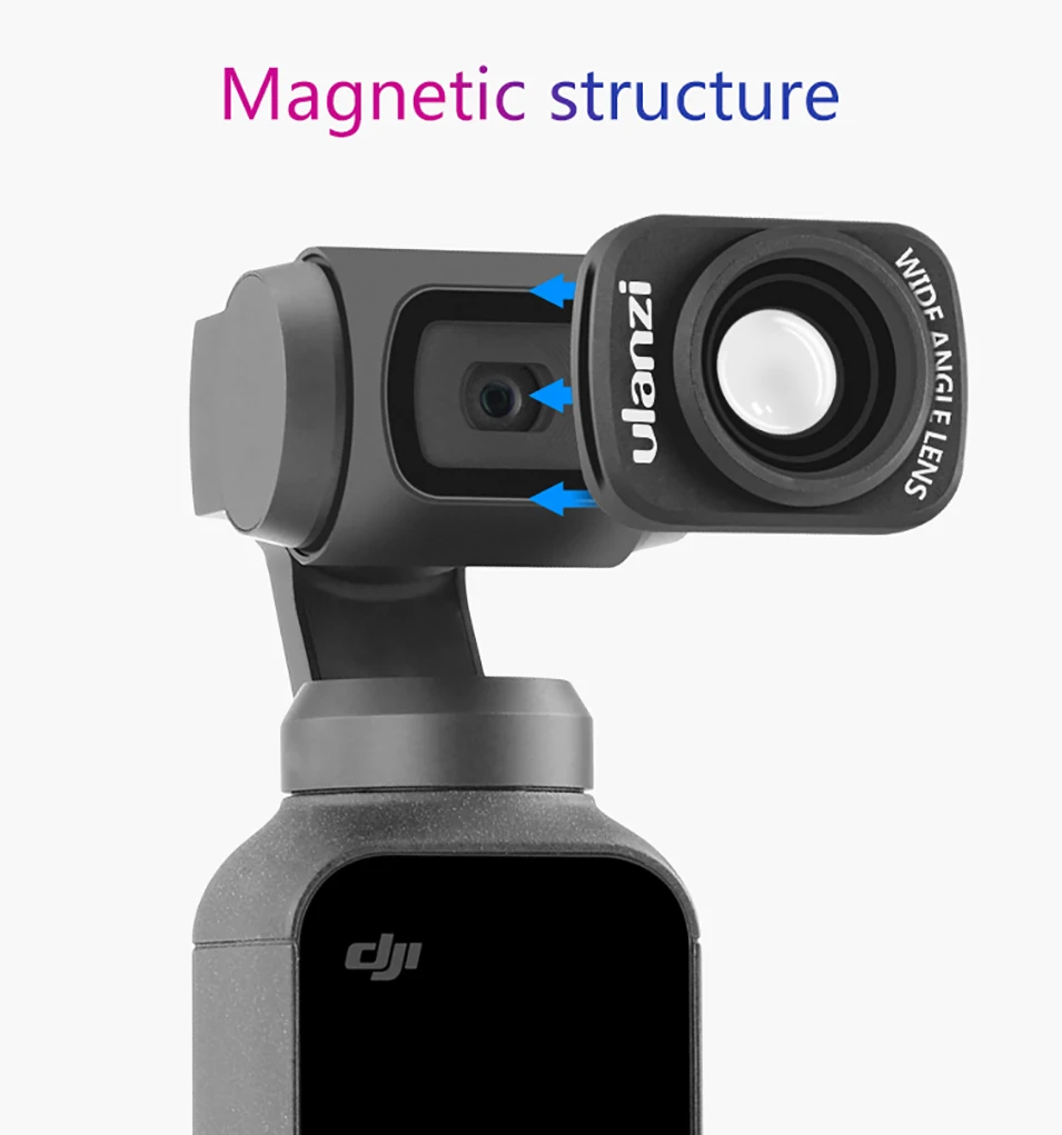 Ulanzi OP-5 широкоугольный объектив OP-6 макро-объектив для DJI Osmo карманный профессиональный HD магнитная линза для Osmo карманные аксессуары