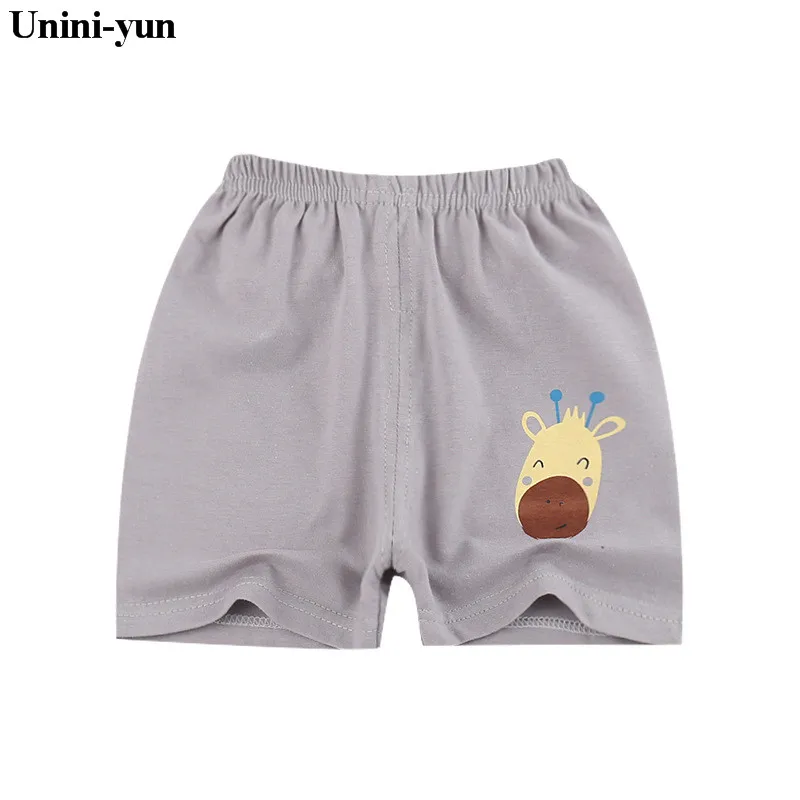 Unini-yun/Детские хлопковые шорты для мальчиков, девочек, малышей, младенцев, клетчатые шорты, трусики для детей, милые высококачественные трусы, подарки - Цвет: Черный