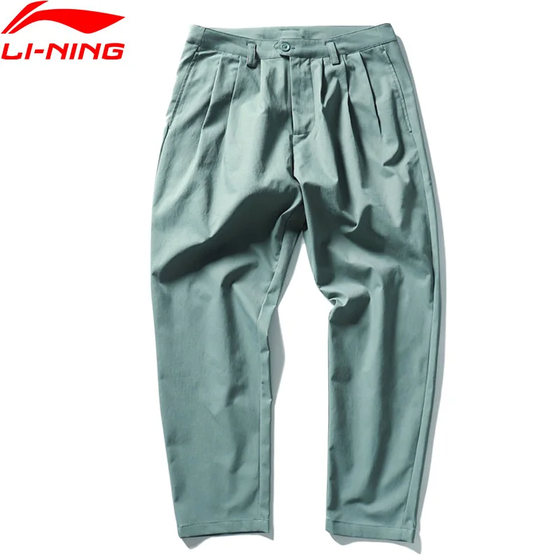 

Li-Ning Men PFW The Trend Sports Pants Loose Fit 100% Polyester CHINA LiNing Fitness Sports Trousers AKQP003 MKY499
