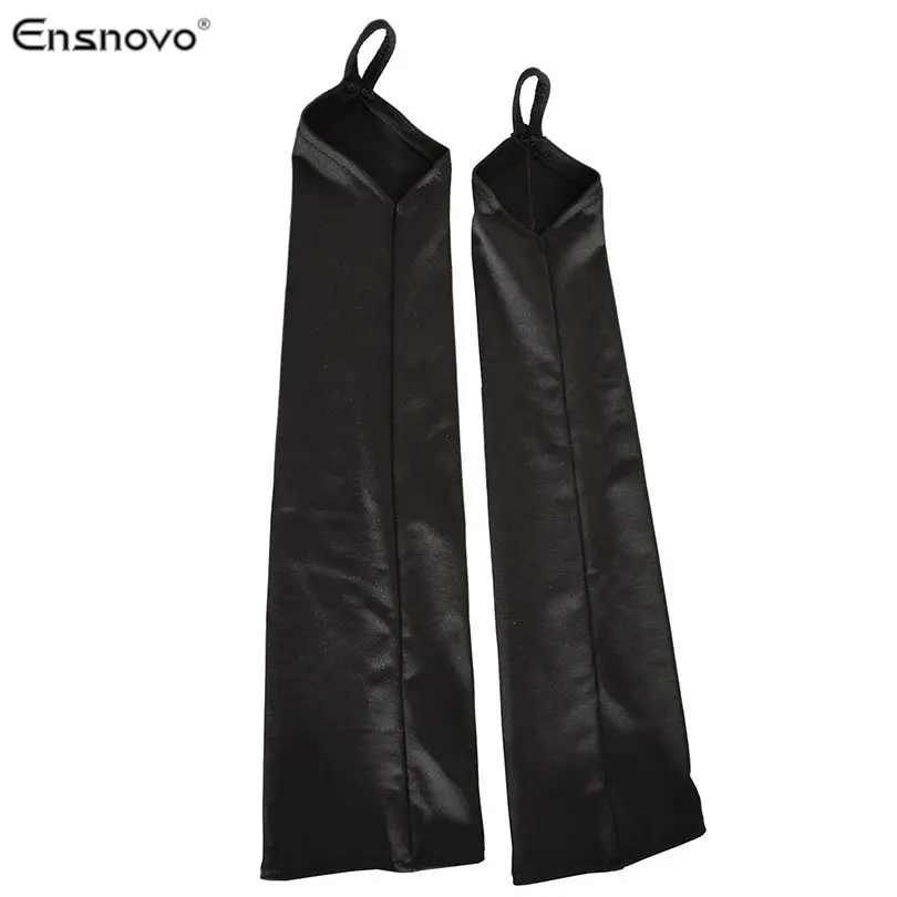 Ensnovo Women 18" Stretchy Spandex Fingerless Over Elbow Opera Long Gloves costume cosplay dance party gloves