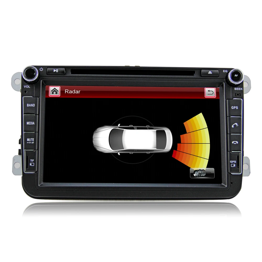 Eunavi 2Din 8 ''автомобильный DVD радио плеер gps навигация для VW Passat CC Polo GOLF 5 6 Touran EOS T5 Sharan Jetta Tiguan камера