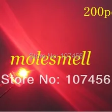 200 шт 5 мм соломенная шляпа красный светодиодный(2000mcd) 5 мм воды прозрачные светодиодные лампы 5 ММ strawhat красный светодиодный широкоугольный светодиод