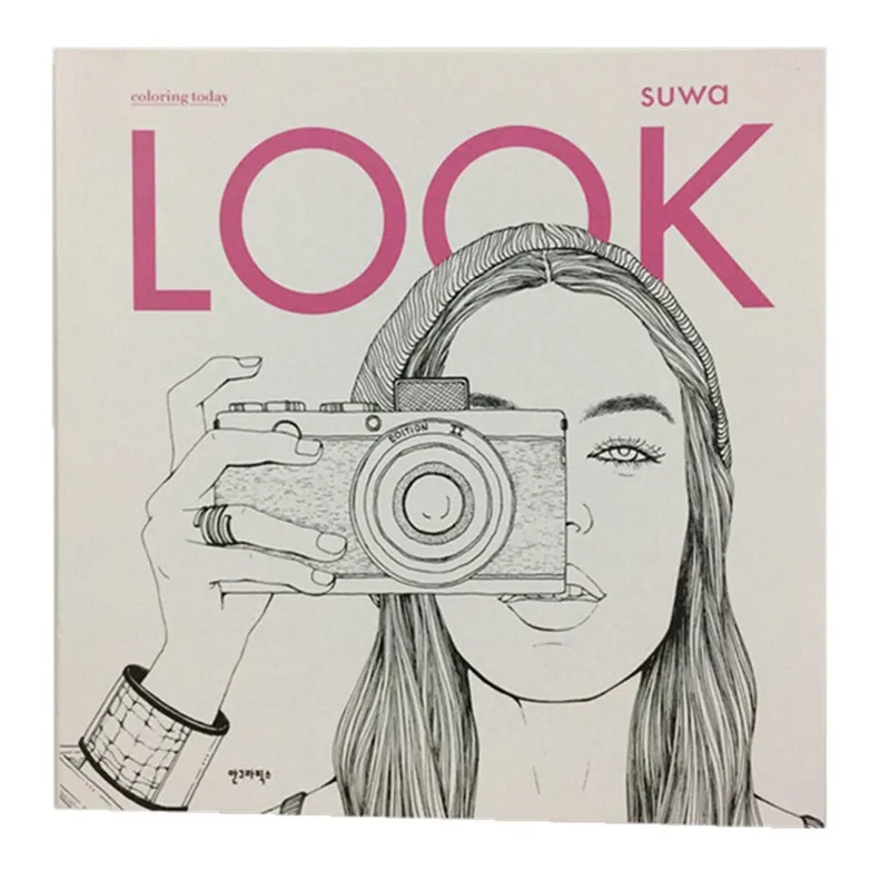 Fashion LOOK Coloring Books For Adult Children Girls antistress Art Drawing Painting Secret Garden colouring book Libros