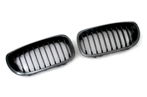 2 шт. L& R углеродного волокна Стиль спортивные спереди сменная решетка радиатора для E46 3 SERIES COUPE(новинка