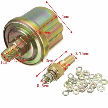

Voltmeter & Water Temperature & Oil Pressure Meter Car w/ Mounting Accessories 2” Gauge Kit Set