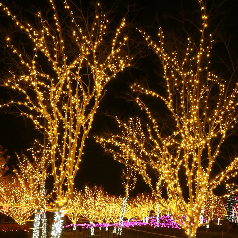 

Colorful LED Light String Holiday Fairy Lamp Waterproof Flashing Outdoor Christmas Wedding Romantic Party Home Decor Plug 800LED