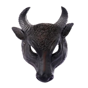 

Cosplay Mask Devil Ox Horn Head Party Mask Simulation Animal Mask 3D Model Cosplay Party Supplies