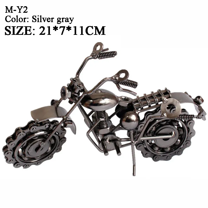 12 видов стилей ретро модель мотоцикла из железа винтажный мотоцикл Изысканная Металлическая Статуя для мальчика подарок/украшение офиса ремесло - Цвет: MY2