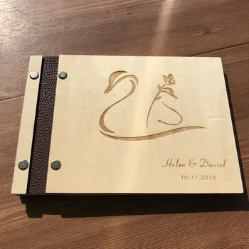 

Personalized Wedding guest book with initials Rustic wedding guest book alternative Monogram guestbooks, Custom names guest book