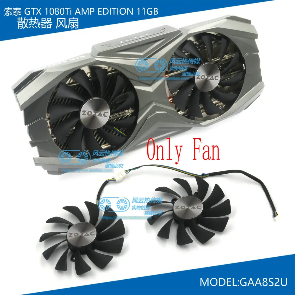Новый оригинальный охлаждающий вентилятор для графической карты ZOTAC GTX1080Ti AMP | Отзывы и видеообзор
