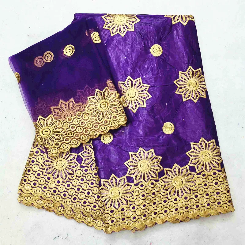 Бассейн riche getzner африканская ткань фиолетовая кружевная ткань bazin broder жаккардовая парча ткань нигерийский кружевной шарф 7 ярдов/lotHLB