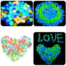 10 шт./компл. с имитацией гальки eco-friendly Солнечная приведенная в действие аквариумы украшения Декор для аквариума светящийся камень ночные породы световой