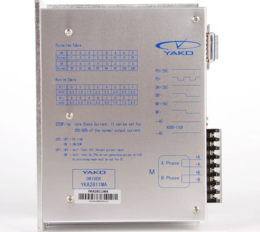 YKA2811MA YAKOTEC NEMA42 NEMA52 2phase stepper motor driver 110VAC 8A CNC Router цена YKA2811MA YAKOTEC NEMA42 NEMA52 2phase stepper motor driver 110VAC 8A CNC Router цены онлайн