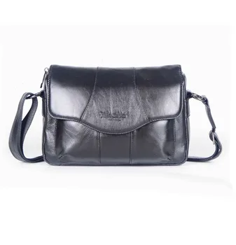 

High Quality Genuine Leather Single Shoulder Bag Women Ladies Fashion Casual Designer Messenger Crossbody Pack Wallet Pouch