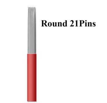 

Wholesale 500pcs eyebrow shading microblading needle R21 LINER Microblade 21 pin Round fog eyebrow tattoo needle
