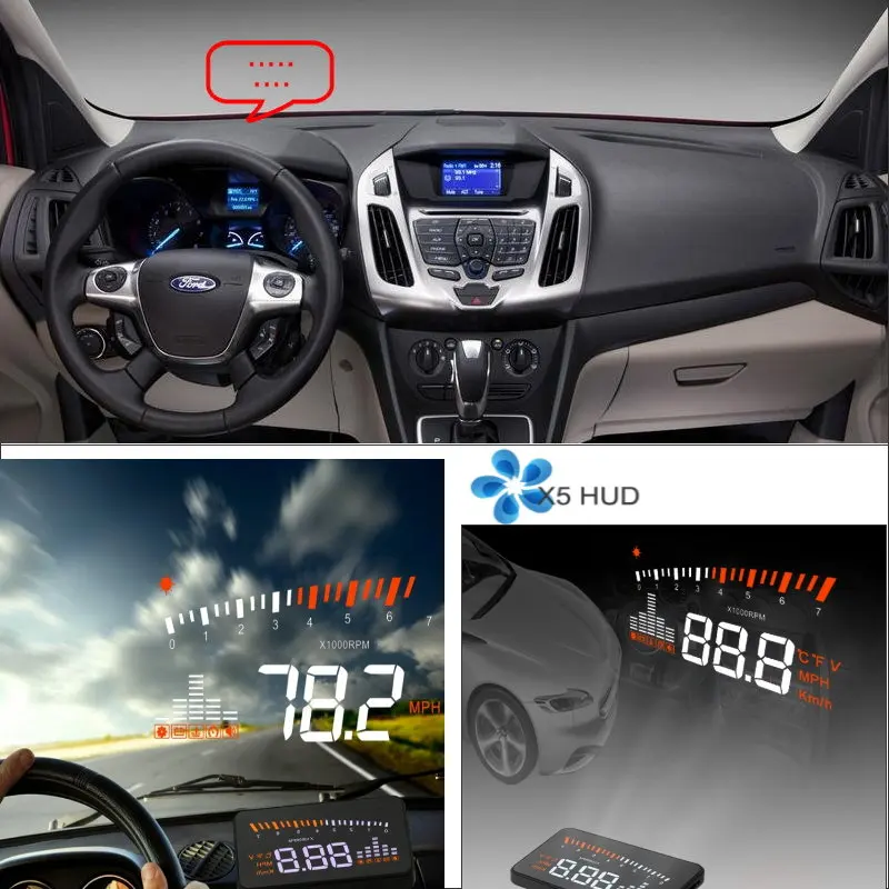 

For Ford Transit MK6 MK7 2000~2013 - Saft Driving Screen Car HUD Head Up Display Projector Refkecting Windshield