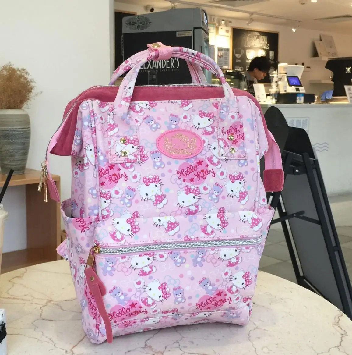 Мультфильм Подлинная рисунок «Hello Kitty» My Melody рюкзак школьный искусственная розовый Начальная школа Сумки рисунок «Hello Kitty» дорожная сумка для подарок для девочек - Цвет: 3