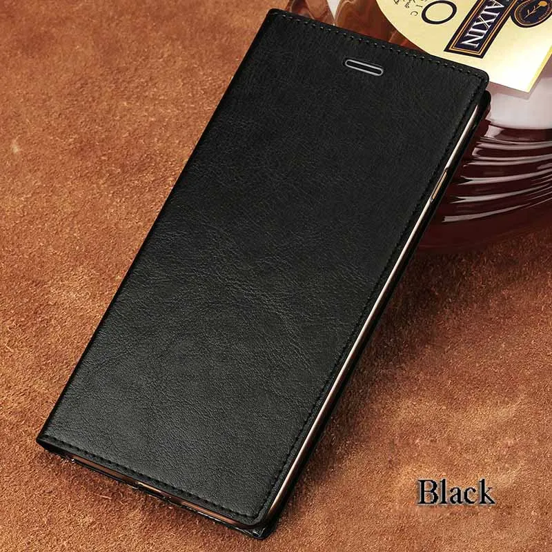 LANGSIDI brand mobile phone shell Thin leather flip phone case For Samsung A50 a7 soft silicone full protect mobile coque - Color: Black