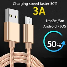 Micro USB 2,0 кабель для синхронизации данных и зарядки для Celkon Campus A403, Millennia Hero Q3K power Q452 Q455L Campus Prime зарядный кабель