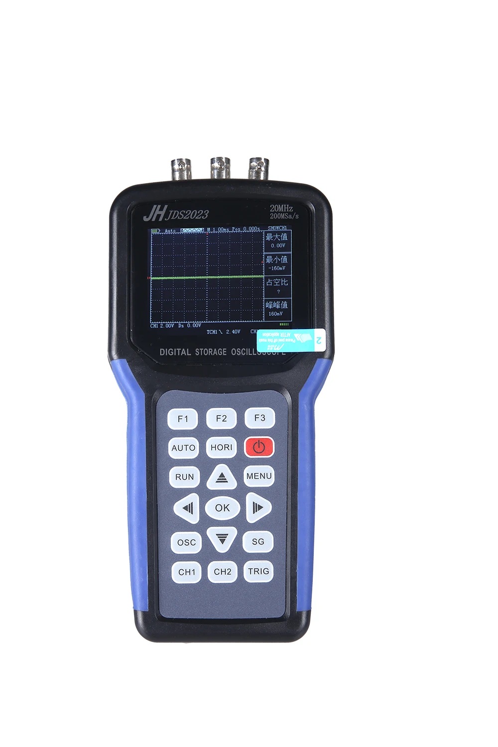 2 в 1 Портативный осциллограф сигнала JDS2023,1канал 200MSa / S 20МГц 3,2-дюймовый ЖК-экран. Малогабаритный