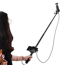 Vara selfie para dji osmo bolso 2 handheld cardan estabilizador cabo para tipo-c ios android telefone clipe módulo de extensão pólo