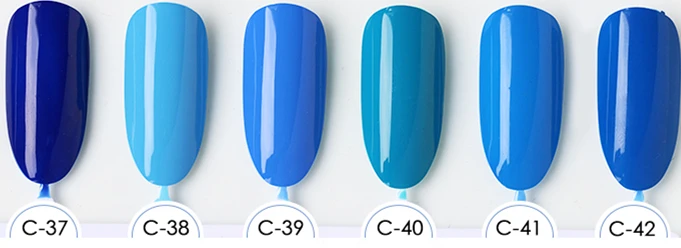 Маникюрный дизайн ногтей без формальдегида, 6 цветов, 15 мл, инструменты для замачивания, Гель-лак, СВЕТОДИОДНЫЙ УФ-гель, лак для ногтей - Цвет: c37 to c42