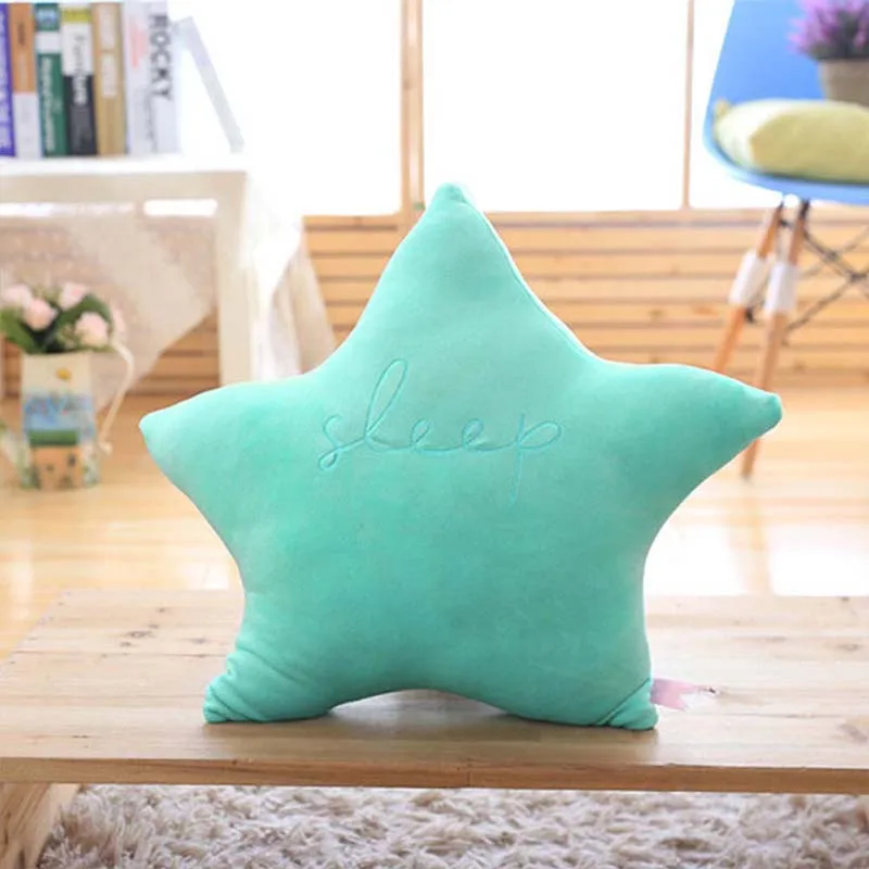 PP хлопок Звезда Луна плюшевая игрушка-подушка детская спальная подушка для мальчиков и девочек праздничные подарки - Цвет: Blue Star