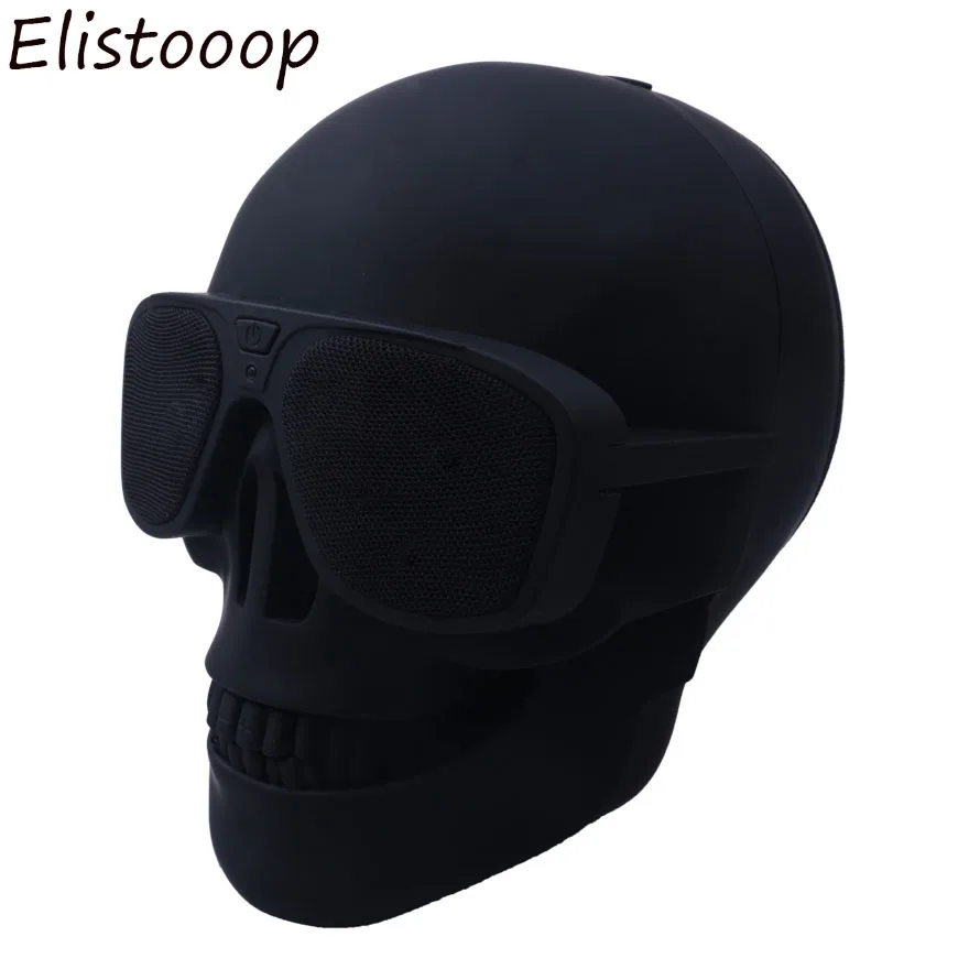 Elistoooop Портативный Мини Bluetooth динамик Череп узор беспроводной стерео сабвуфер Hifi