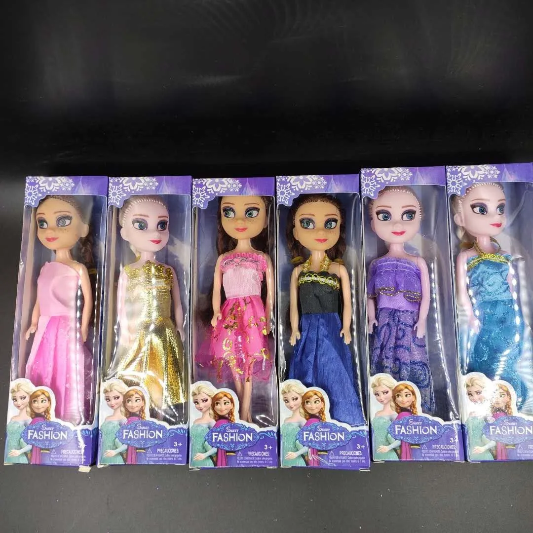 

6pcs/set Disney Toys 16cm Elsa Anna Princess Toys for Gilrs Kid Toy Dolls Frozen Cheap Juguetes Brinquedos Infantis