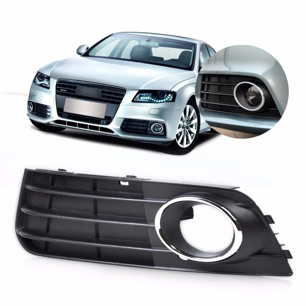 

DWCX 8K0807681A01C Front Left Bumper Fog Light Lamp Cover Grille For Audi A4 B8 2008 2009 2010 2011 2012