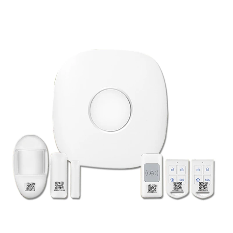 

2.4G Wireless Home Security Burglar Alarm System Kits Wifi/Gsm Alarm System Android/Ios App Smartphone App Smart Host Us Plug #8