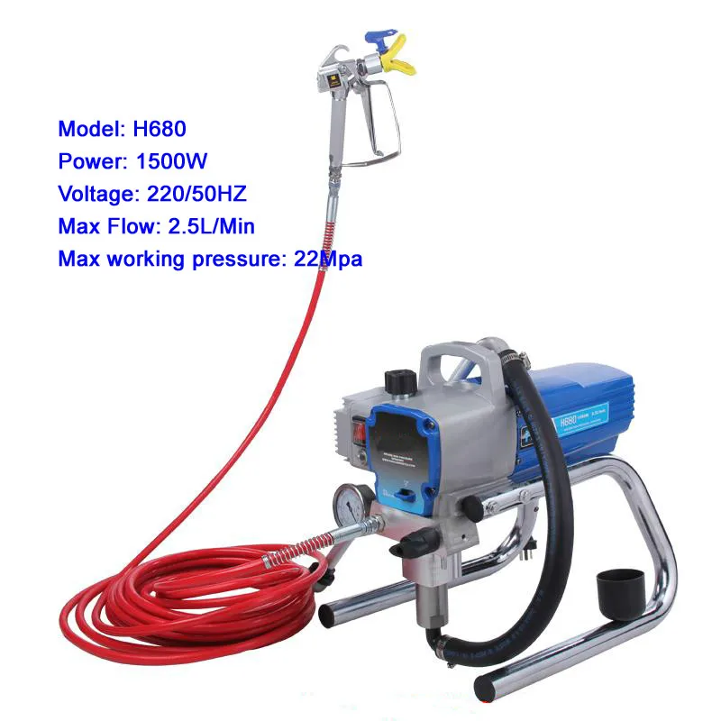 

Professional High-pressure airless spraying machine Airless Spray Gun Airless Paint Sprayer Wall spray H680 Paint sprayer