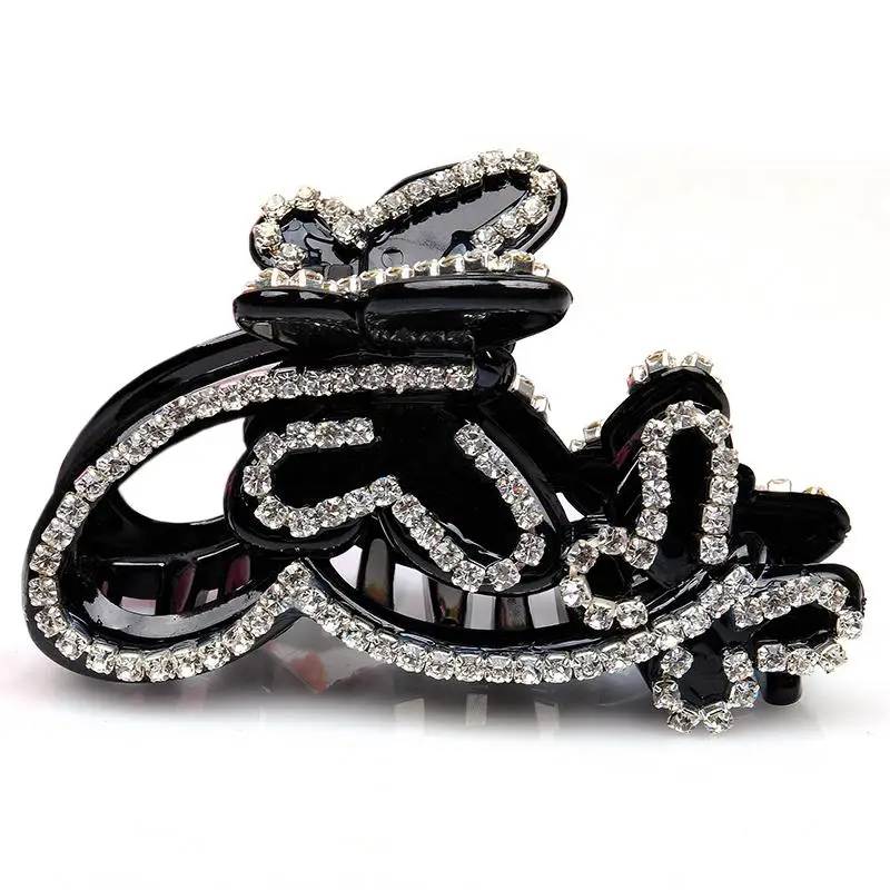 

Hair clip dish hair hair accessories medium, scratching diamond bowknot hairpin clip large hair accessories