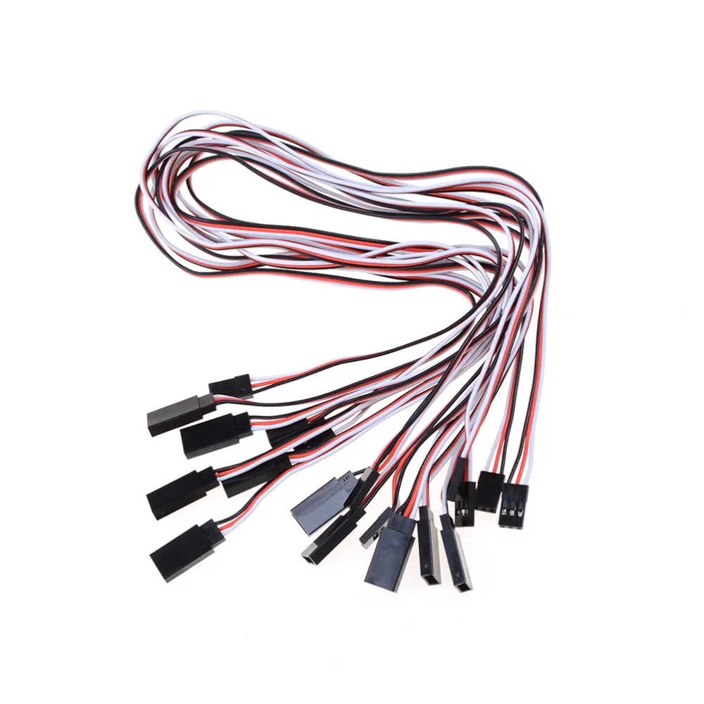 5/10pcs/lot 100mm/150mm/200mm/300mm/500mm Rc Servo Extension Cord Cable