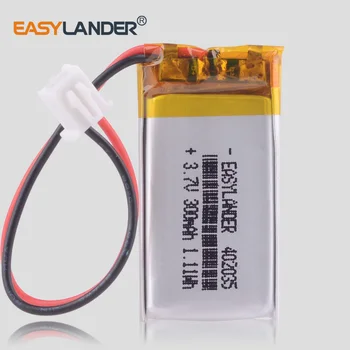 

XHR-2P 2.54 402035 core 300mAh 3.7V polymer battery MP3 mobile speaker GPS loudspeaker story machine dvr smart Watch