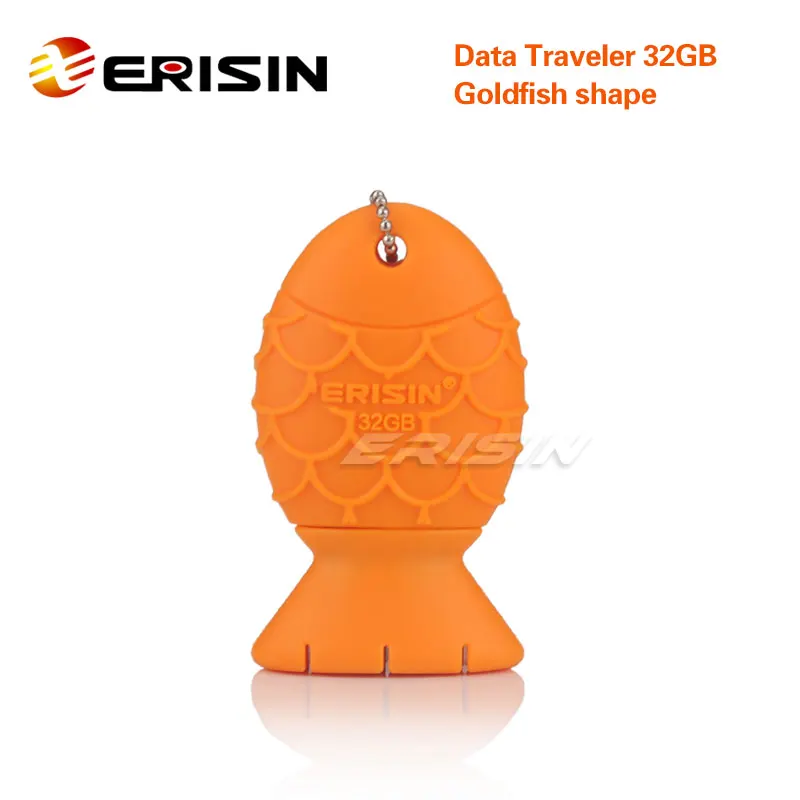 ERISIN ES332 USB 3 0 флэш-накопитель Pen данных путешественника 32 Гб Золотой рыбка 100 МБ/с. |