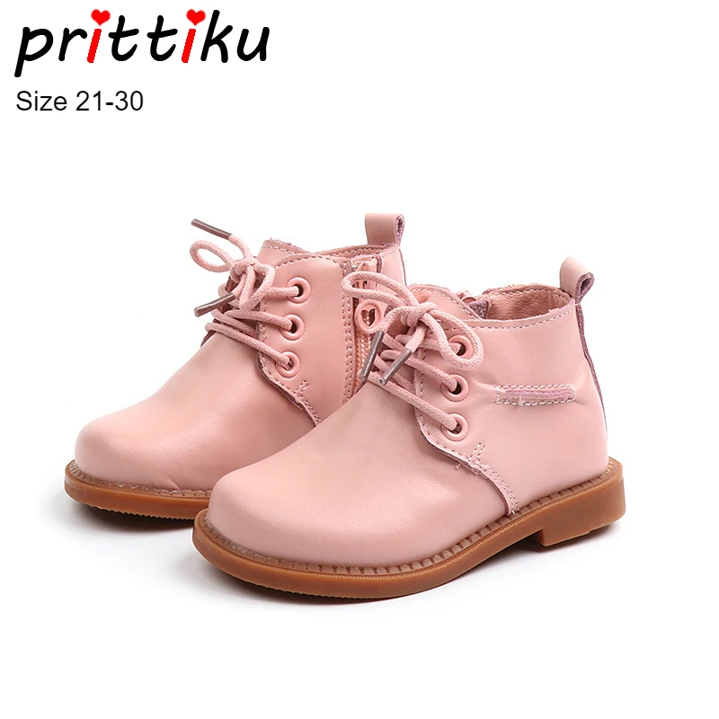 

Autumn 2018 Girls Boys Genuine Leather British Style Ankle Martin Boots Children Booties Baby/Toddler/Little Kid Fashion Shoes