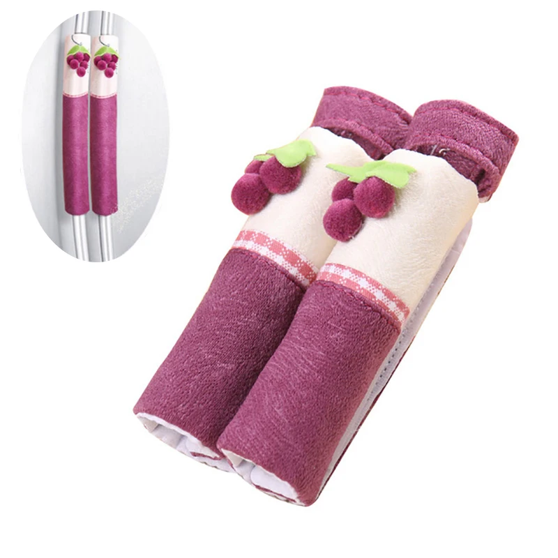 1 Pair Cotton Refrigerator Handle Cover Door Handle Protective Case