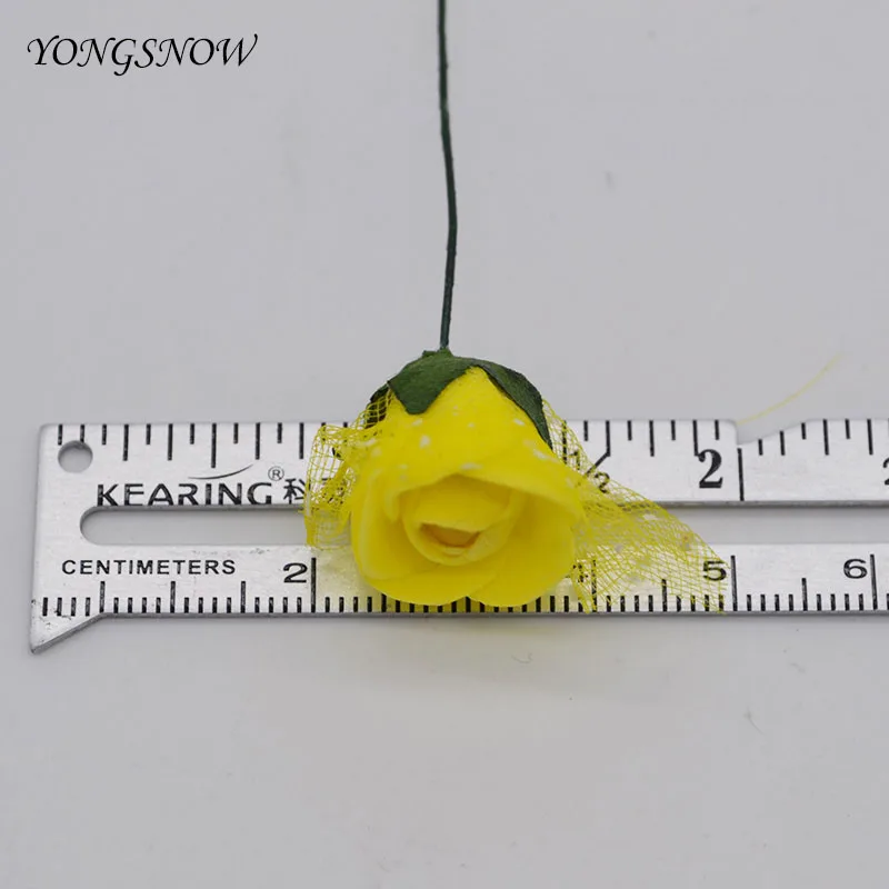 12 шт./лот 2 см мини пены розы Искусственные цветы Букет Многоцветный DIY ручной