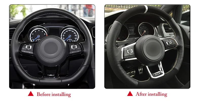 for Volkswagen Golf 7 GTI steering wheel cover