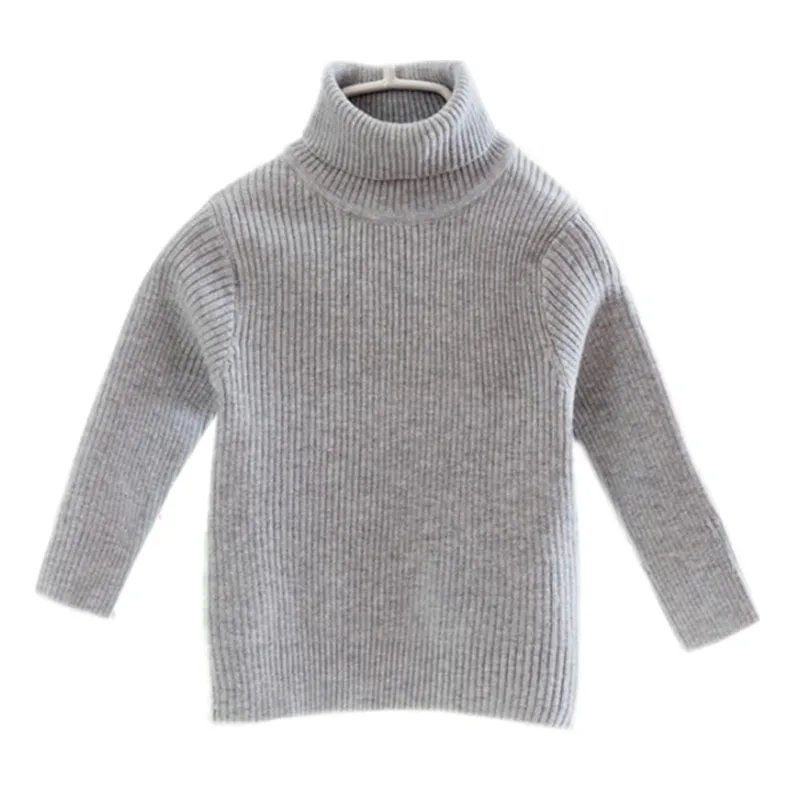 

baby & kids boys gray black white turtleneck pullover knitted sweater children boy fashion casual fall winter solid sweaters
