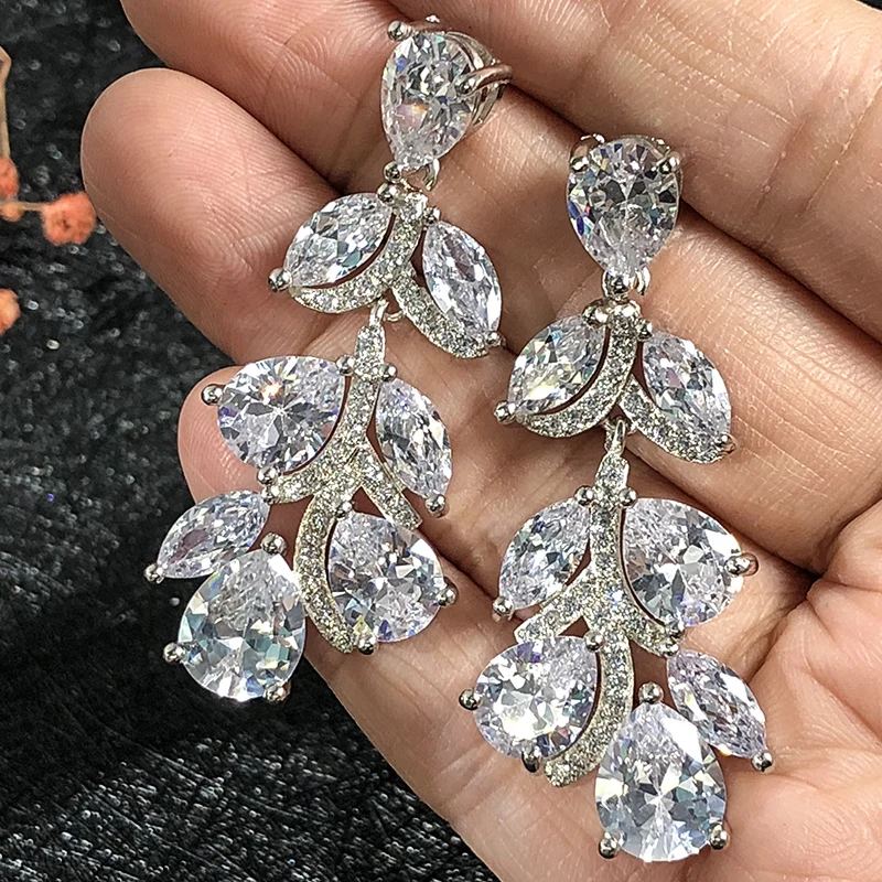 

Real picture on Hands No Ps Summer Sale 5A cz top quality Stud Earrings Cubic Zirconia Hot Ins Sterling Silver 925
