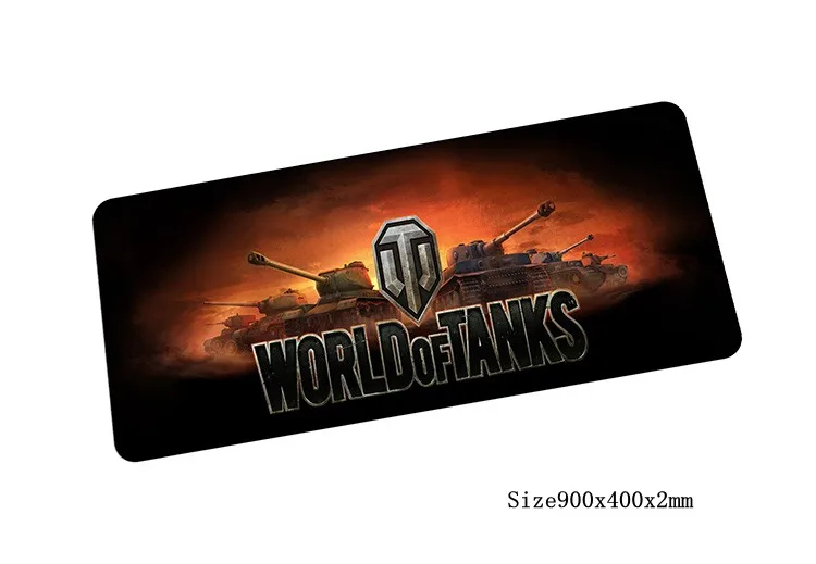 World of tanks коврик для мыши 90x40 см Коврик для мышь Notbook коврик для компьютерной с обработанным краем игровой коврик геймер к клавиатуре коврики для мыши - Цвет: size900x400x2mm