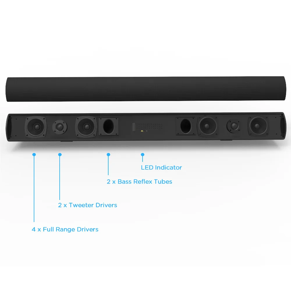 megacra 2.0 channel soundbar